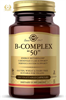 SOLGAR B-COMPLEX 50 - ĐÁNH GIÁ BỔ SUNG B-VITAMIN, 100 VIÊN NANG