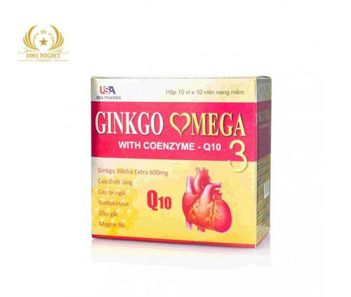 ГИНКГО БИЛОБА, ОМЕГА 3 И КОЭНЗИМ Q10 (GINKGO OMEGA-3 WITH COENZYM Q10) ВЬЕТНАМСКИЙ ПРЕПАРАТ ДЛЯ ГОЛОВНОГО МОЗГА, СЕРДЦА И ПРОТИВ СТАРЕНИЯ.