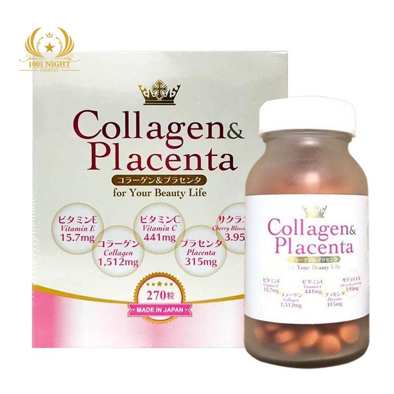 COLLAGEN & PLACENTA КОЛЛАГЕН + ПЛАЦЕНТА, 270 ТАБ., ЯПОНИЯ