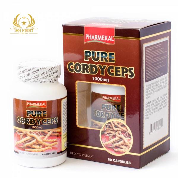 КОРДИЦЕПС В КАПСУЛАХ PURE CORDYCEPS 1000МГ - 60 КАПСУЛ, США