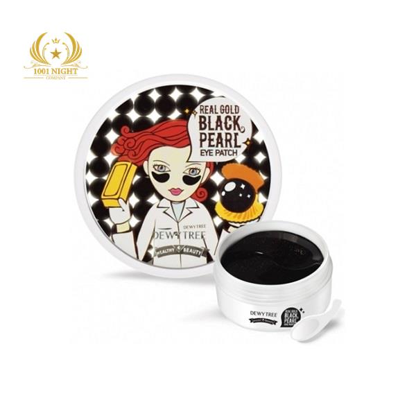 ПАТЧИ ДЛЯ ГЛАЗ DEWYTREE REAL GOLD BLACK PEARL EYE PATCH, 60 ПАТЧЕЙ, КОРЕЯ