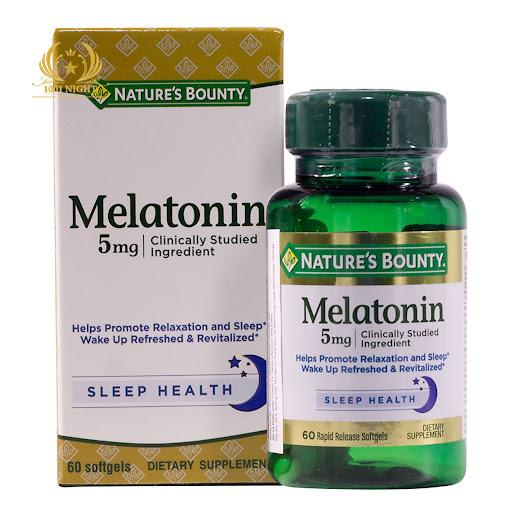 МЕЛАТОНИН, MELATONIN, NATURE'S BOUNTY, 5 МГ, 60 КАПСУЛ