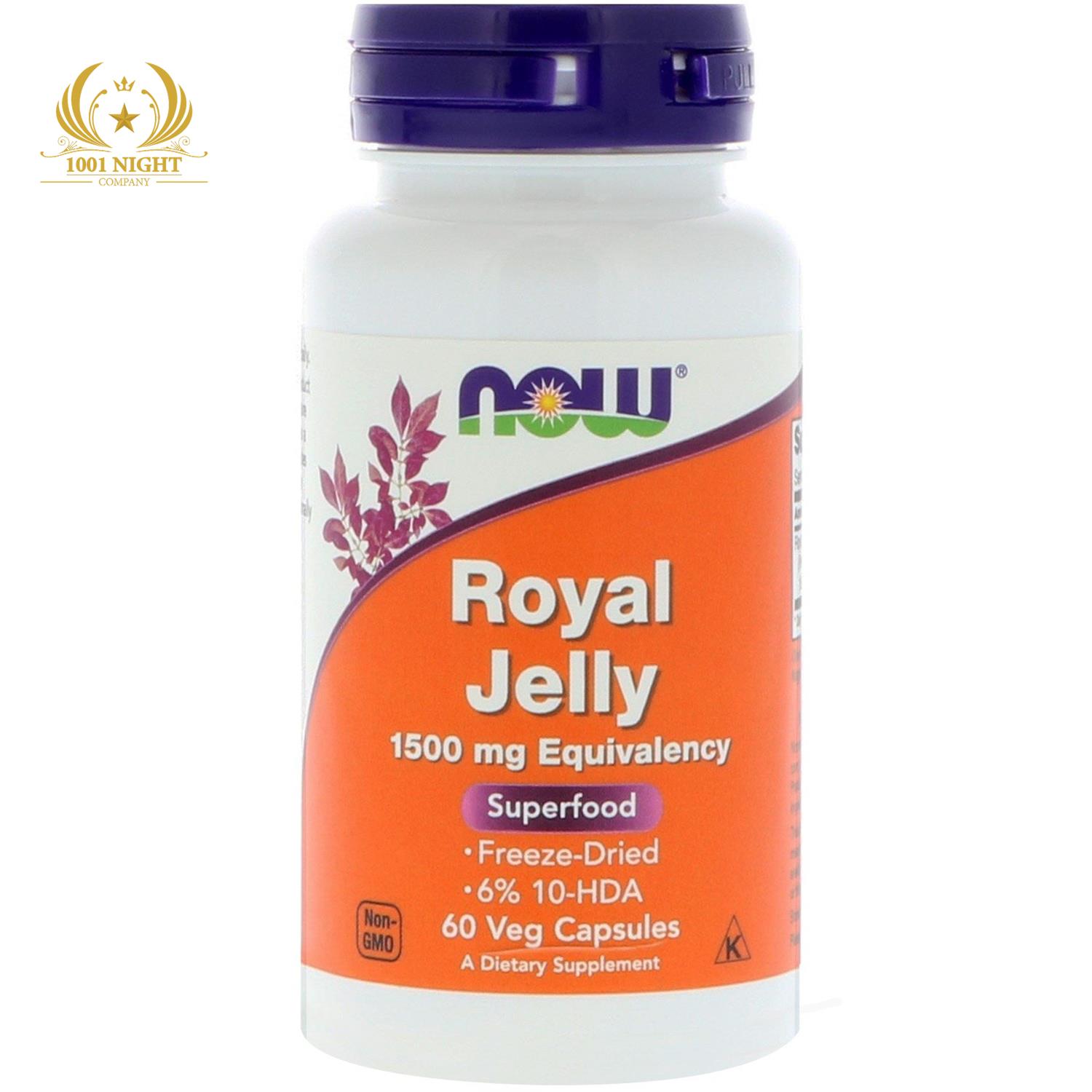 ROYAL JELLY, МАТОЧНОЕ МОЛОЧКО 1500 МГ - 60 ЖЕЛАТИНОВЫХ КАПСУЛ