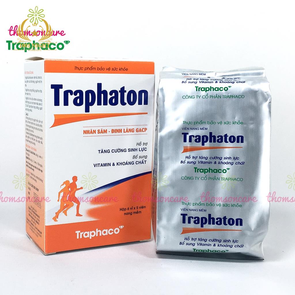 TRAPHATON -  ВИТАМИНО-МИНЕРАЛЬНЫЙ КОМПЛЕКС  С ПОЛИСЦИАСОМ И ЖЕНЬШЕНЕМ, 30 КАПСУЛ, ВЬЕТНАМ