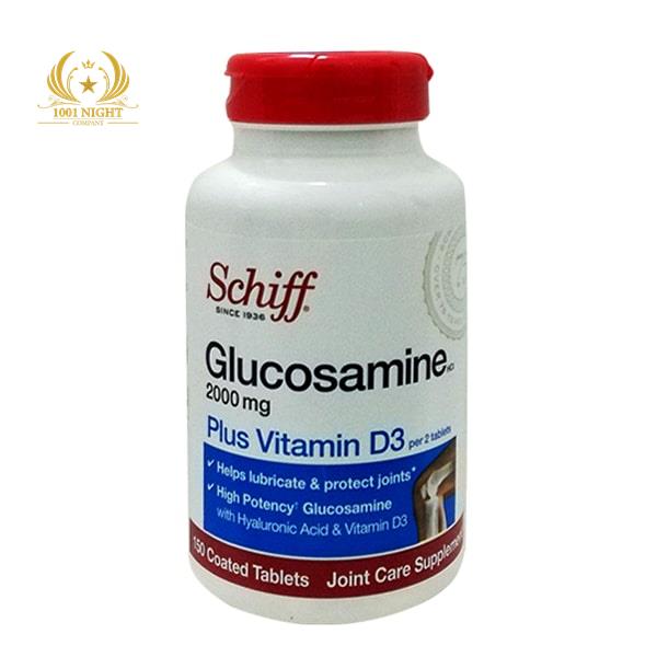 SCHIFF GLUCOSAMINE ГЛЮКОЗАМИН С ВИТАМИНОМ D3, 2000 МГ, 150 ТАБЛЕТОК