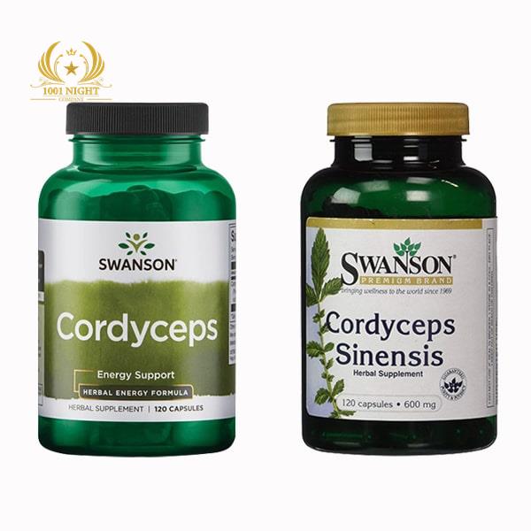 Đông Trùng Hạ Thảo Swanson Cordyceps Sinensis 120 Viên Từ Mỹ